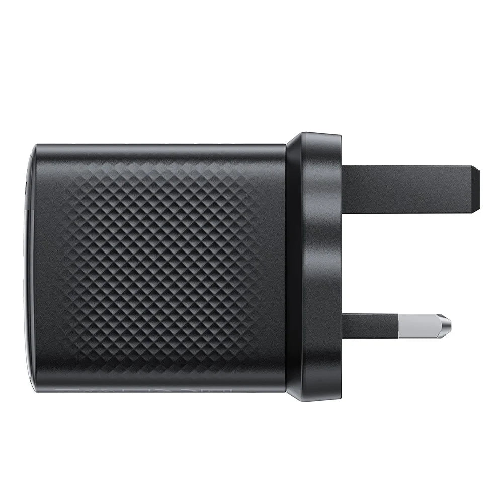 ACEFAST A87 12W Wall Charger USB-A+USB-A Dual Port Phone Charger, UK Plug - 5