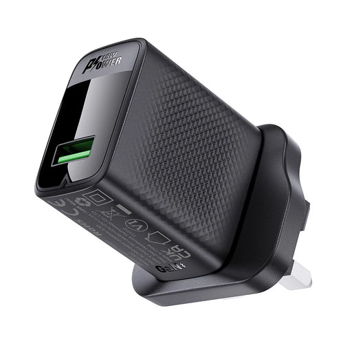 ACEFAST A91 QC 18W GaN Charger Single USB-A Phone Charger Adapter, UK Plug - 1