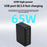 818PD QC3.0 PD 20W Fast Charging Station 5 USB + 1 Type-C Phone Tablet Desktop Charger - Black / EU Plug - 3