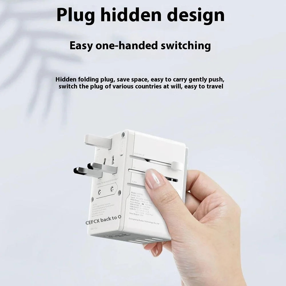 DUDAO A35Pro A35Pro Global Travel Charger 35W GaN Fast Charging Adapter with 2 USB + 3 Type-C Ports - 6