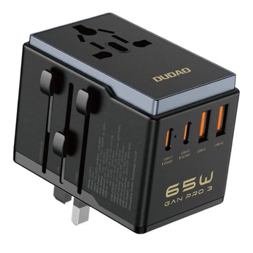 DUDAO A65Pro Universal 65W Fast Charging Travel Adapter Global Plug Converter Charger - 1