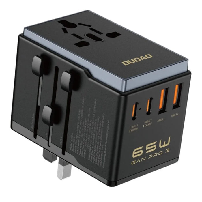 DUDAO A65Pro Universal 65W Fast Charging Travel Adapter Global Plug Converter Charger - 1