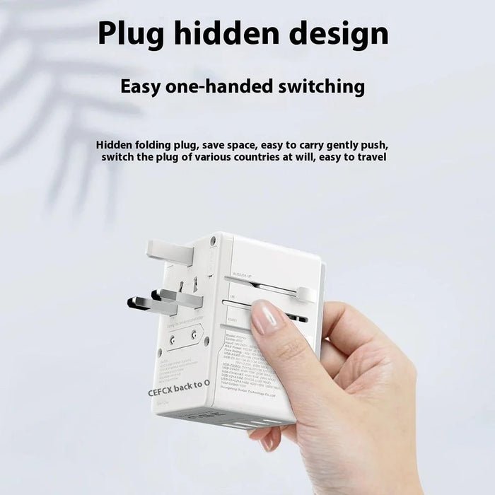 DUDAO A65Pro Universal 65W Fast Charging Travel Adapter Global Plug Converter Charger - 6