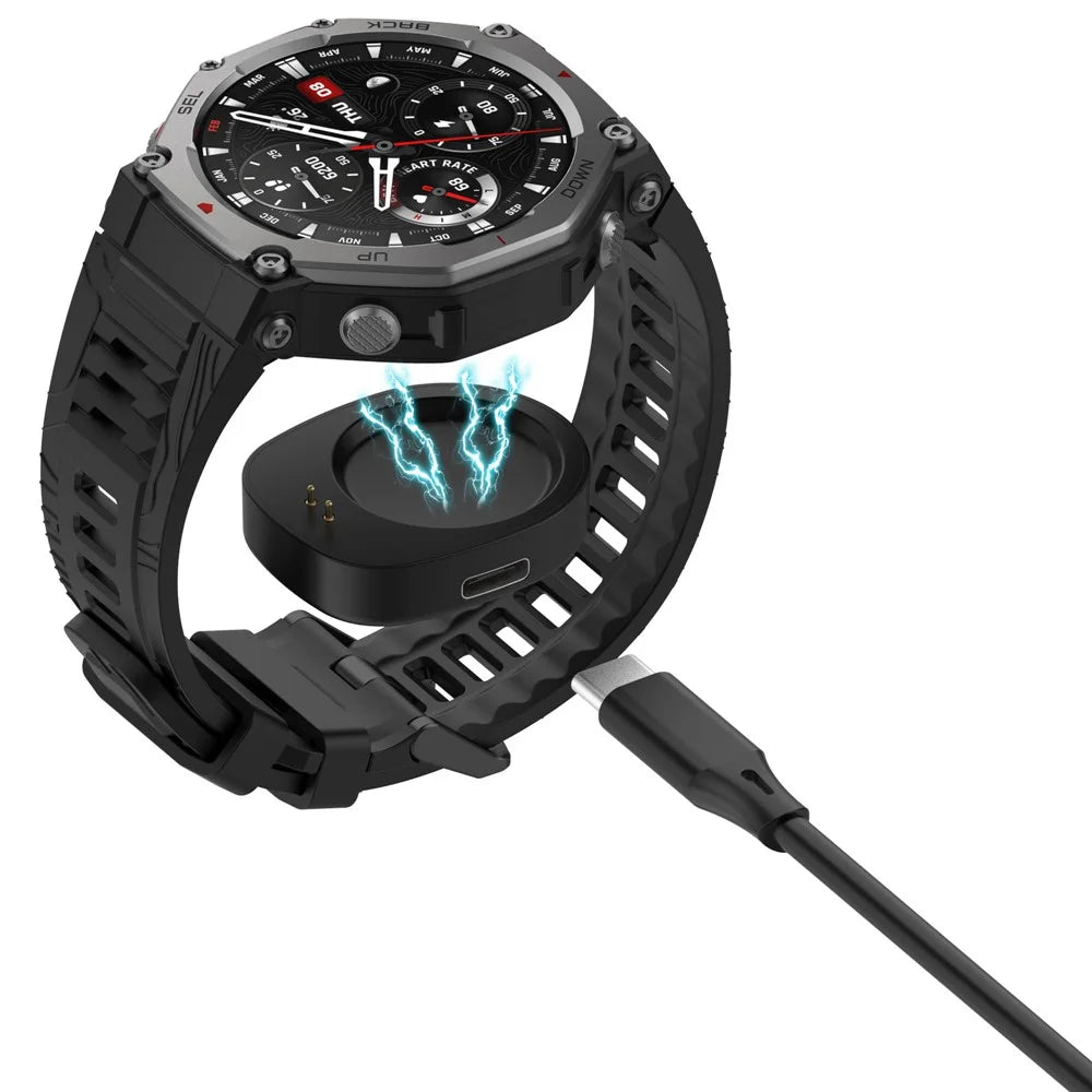 Charging Adapter for Huami Amazfit T-Rex 3 (A2322) / Balance (A2286) USB-C Smart Watch Magnetic Charger - 2