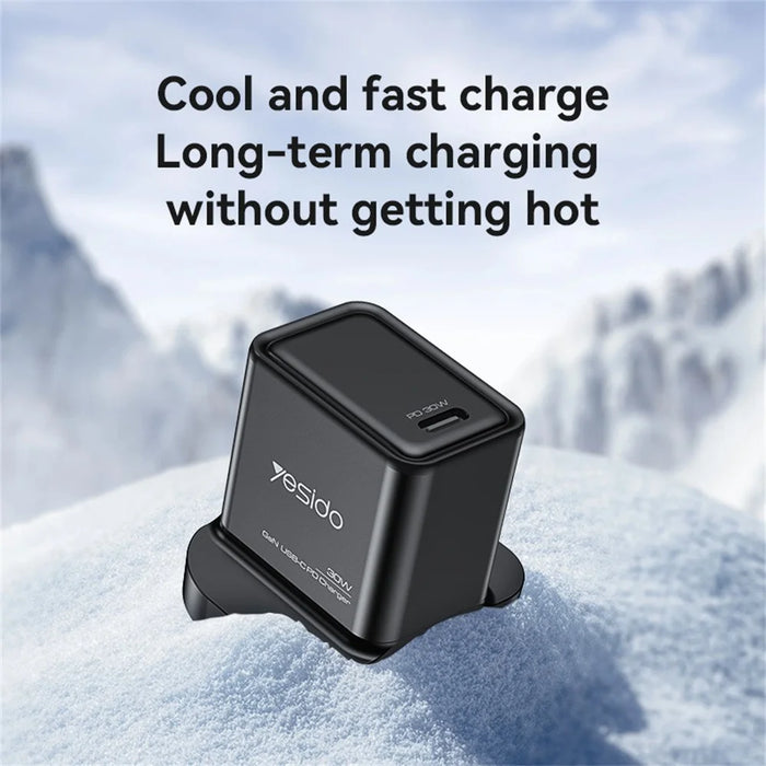 YESIDO YC82 PD 30W Fast Charging Power Adapter Type-C Single Port GaN Wall Charger - 4