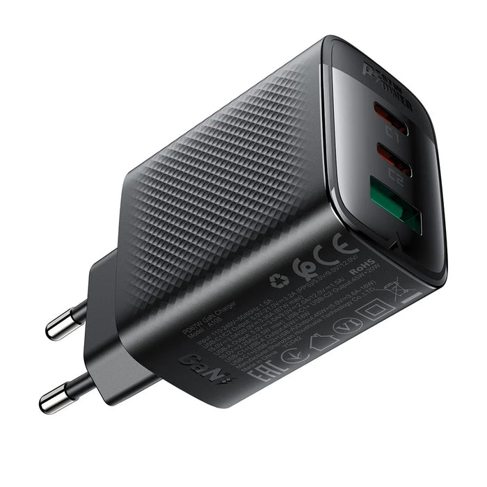 ACEFAST A108 PD 67W GaN Charger 2 USB-C + USB-A Fast Charging Adapter - EU Plug - 4