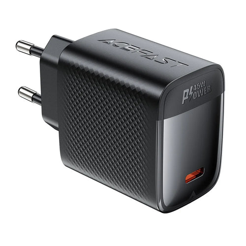 ACEFAST A112 GaN USB-C Charger PD 45W Fast Charging Single USB-C Adapter - EU Plug - 1