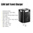 ESSAGER 33W Fast Charging Digital Display USB A + Type C Dual Port GaN Travel Charger - US Plug / Black - 2