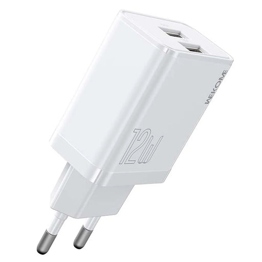 WEKOME WP-U58 12W USB Charger Dual Port Fast Charging Adapter - EU Plug - 1