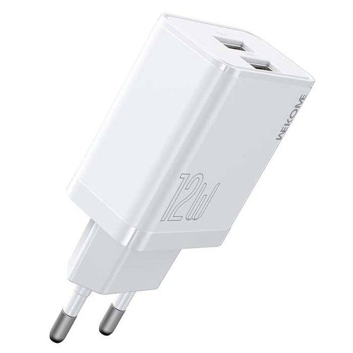 WEKOME WP-U58 12W USB Charger Dual Port Fast Charging Adapter - EU Plug - 1
