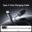 USAMS CC266 65W Wall Charger Fast Charging 3 Ports GaN Power Adapter with Built-in Cable, EU Plug - White - 3