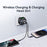 USAMS CC295 T67 20W Multi Function Charger Adapter for Phones  /  iWatch USB-A + USB-C Wall Charger - UK Plug - 4