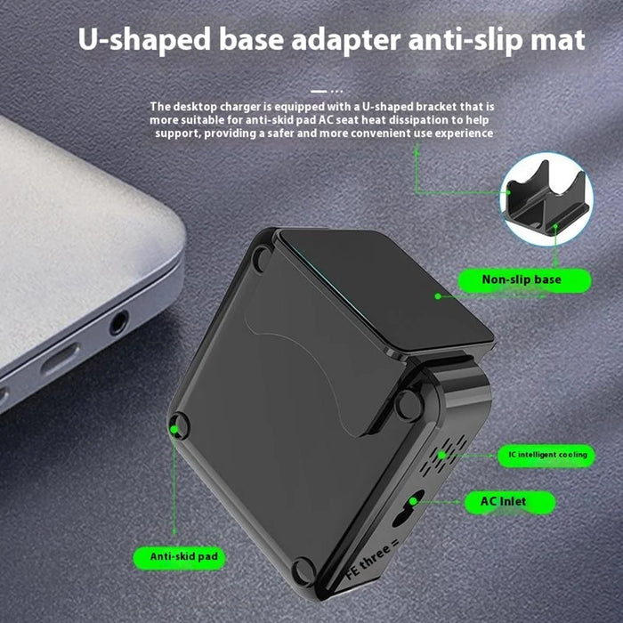 320W GaN Desktop Charger 8 Port Output Fast Charging Station for Phones Tablets Drones - US Plug - 5