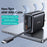 USAMS CC300 US Plug 65W Fast Charger Type-C + USB-A Power Adapter with Type-C Retractable Cable - Black - 2