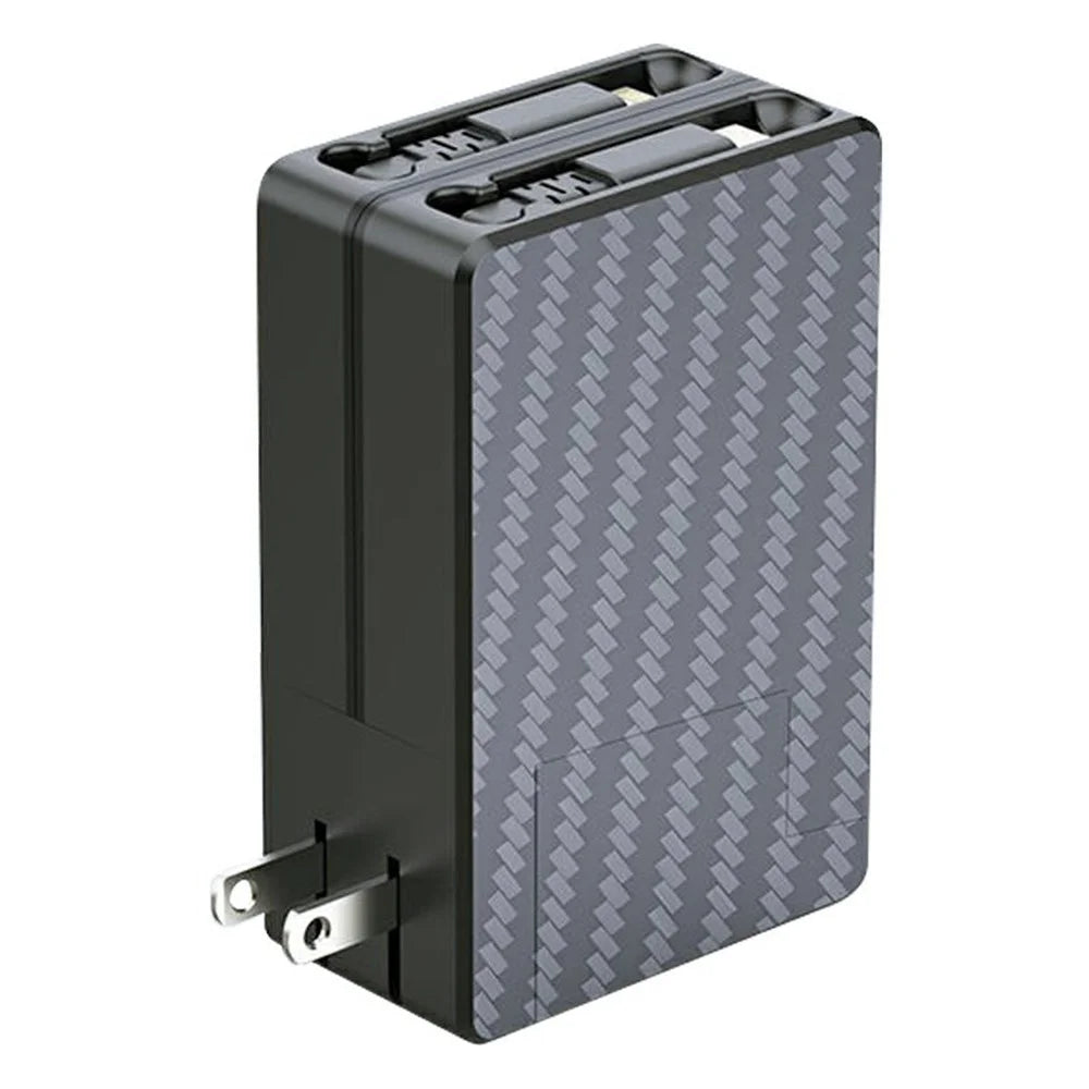 PT-18 US Plug GaN Charger 65W PD Fast Charging Power Adapter with iP + Type C Retractable Cables - 1