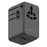MOMAX 1-World 2 Dual AC Mini GaN Global Travel Adapter 100W Fast Charging Wall Charger - Black - 1