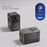 MOMAX 1-World 2 Dual AC Mini GaN Global Travel Adapter 100W Fast Charging Wall Charger - Black - 2