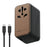 MOMAX 1-World 170W GaN PD Global Travel Wall Charger Fast Charging Adapter with USB-C Cable - Gold - 1