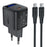 ACEFAST A115 PD 30W GaN USB-C Charger Kit with USB-C Cable LED Display Fast Charger Adapter, EU Plug - 1