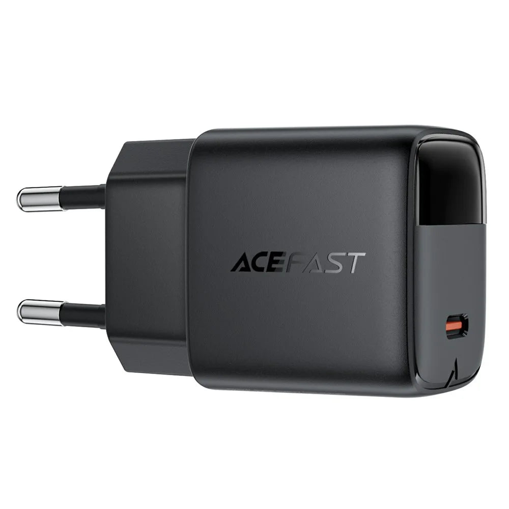 ACEFAST A115 PD 30W GaN USB-C Wall Charger with LED Display Fast Charger Adapter for Smartphones / Tablets - EU Plug - 3