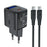 ACEFAST A113 For PD20W USB-C GaN Charger Kit LED Display Fast Charging High Efficiency Adapter - EU Plug - 1
