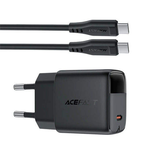 ACEFAST A113 For PD20W USB-C GaN Charger Kit LED Display Fast Charging High Efficiency Adapter - EU Plug - 2