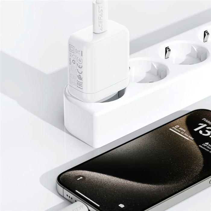 ACEFAST A130 PD 20W USB-C Charger Single Port Travel Home Fast Charging Adapter - EU Plug - 3
