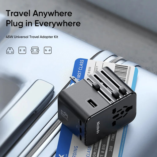MCDODO CP-3270 MDD G5 Series 45W 3 USB-C + 2 USB-A Universal Travel Power Adapter Charger with USB-C to USB-C Cable - 2