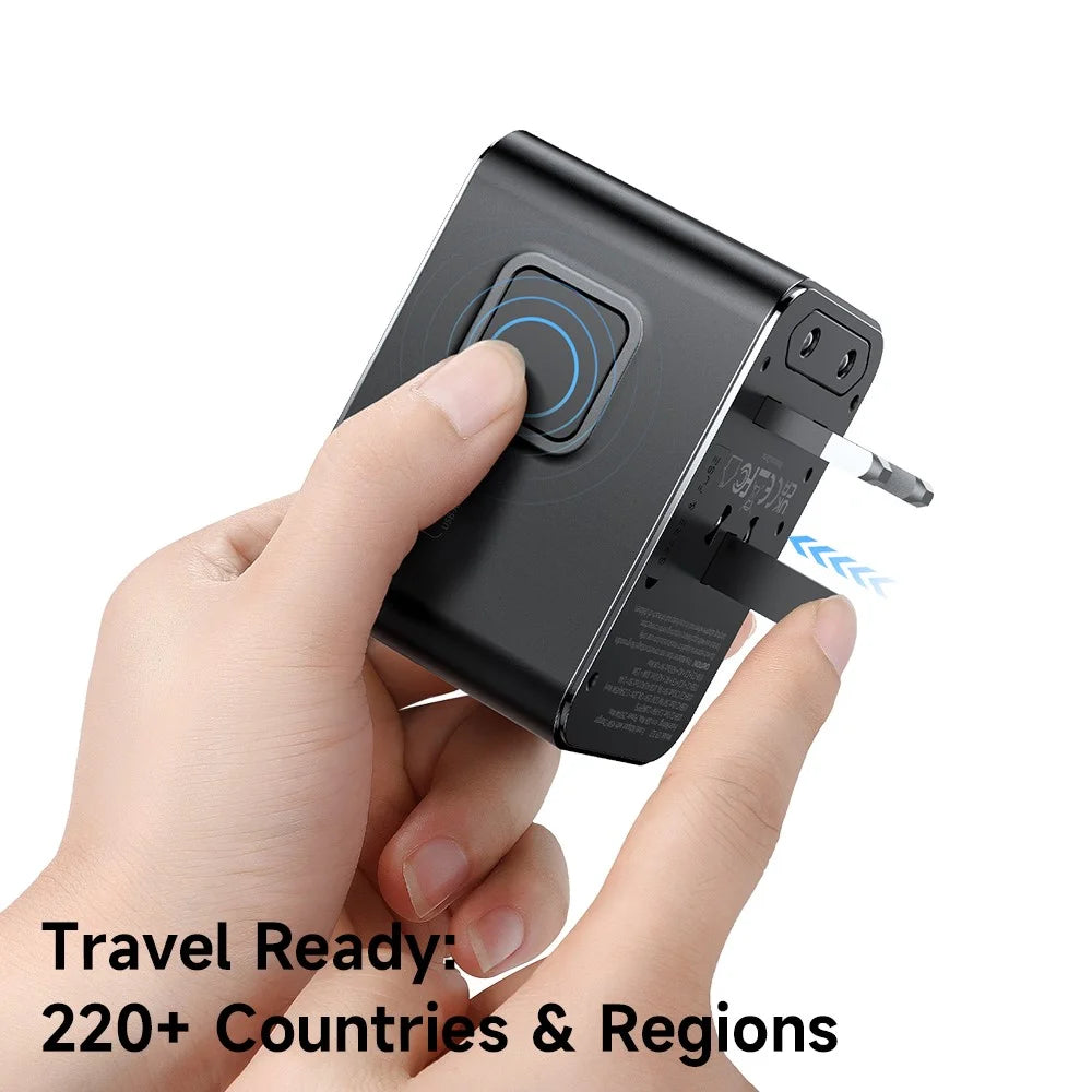 MCDODO CP-3270 MDD G5 Series 45W 3 USB-C + 2 USB-A Universal Travel Power Adapter Charger with USB-C to USB-C Cable - 3