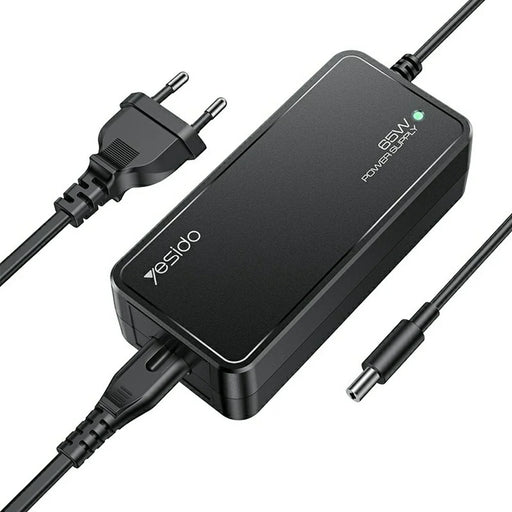 YESIDO CG11E Laptop Charger Kit 65W Fast Charging Power Adapter Compatible with Multiple Laptop Models - EU Plug - 1