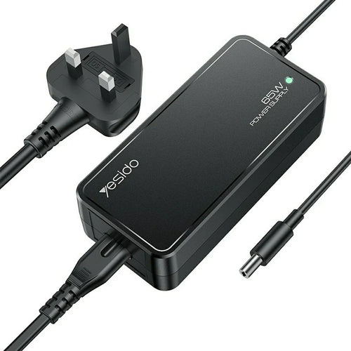 YESIDO CG11K Laptop Charger Kit 65W Power Adapter with 14 DC Connectors - UK Plug - 1
