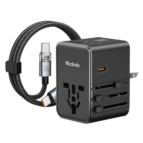 MCDODO CP-5980 MDD G5 Series 70W Global Wall Charger 3 USB-C + 2 USB-A Universal Travel Adapter Charger Set with Type-C Cable - 1