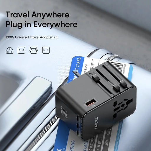 MCDODO CP-6140 MDD G5 Series 100W Universal Travel Adapter Charger 3 USB-C + USB-A Wall Charger Set with Type-C Cable - 2