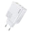 WEKOME WP-U66 PD 65W GaN Charger USB-A + Dual Type-C Ports Fast Charging Adapter - EU Plug - 1