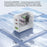 WEKOME WP-U66 PD 65W GaN Charger USB-A + Dual Type-C Ports Fast Charging Adapter - EU Plug - 4