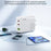 WEKOME WP-U66 PD 65W GaN Charger USB-A + Dual Type-C Ports Fast Charging Adapter - EU Plug - 5