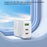 WEKOME WP-U66 PD 65W GaN Charger USB-A + Dual Type-C Ports Fast Charging Adapter - EU Plug - 7