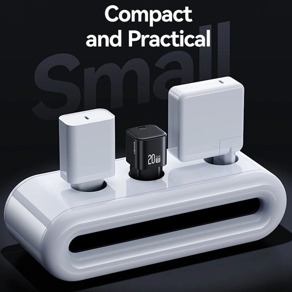 USAMS CC260 20W GaN Fast Charger Mini Power Adapter Type-C Port for Quick Charging - EU Plug - 6