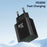 USAMS CC316 T65 30W Fast Charger for iPhone 8 - 16 Series, Dual Port USB-A + USB-C Power Adapter - EU Plug / Black - 4