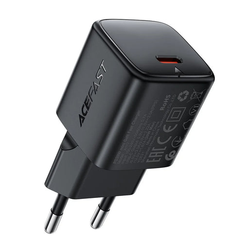 ACEFAST A117 PD 20W USB-C Fast Charger Mini GaN Power Adapter for Home / Travel Use - EU Plug - 1
