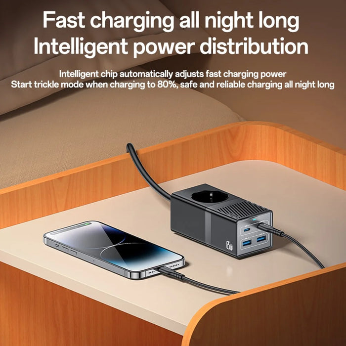 YESIDO MC36 GaN USB-C USB-A Charging Station 65W Fast Charging Power Strip - EU Plug - 6