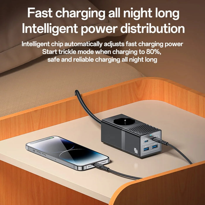 YESIDO MC35 40W GaN Power Strip USB-C USB-A Desktop Fast Charging Station - EU Plug - 4