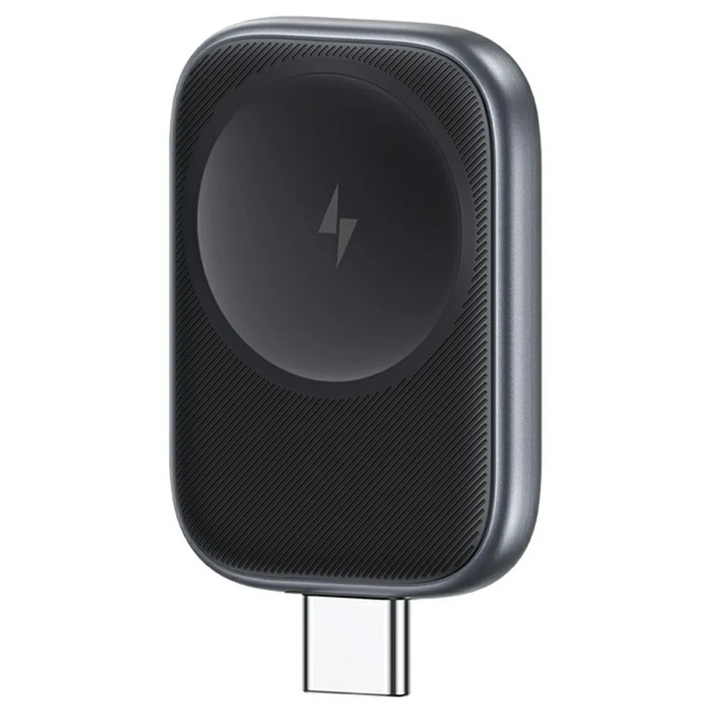 USAMS CD247 Plug and Play Portable 2.5W Wireless Charger Adapter with Type C Plug for Watch - Tarnish - 1