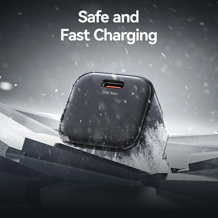 USAMS CC267 20W GaN Mini Fast Charger Single Type-C Port Power Adapter, US Plug - White - 7
