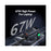 USAMS CC272 67W GaN 3-Port Fast Charger USB + 2 Type-C Phone Tablet Laptop Power Adapter, US Plug - Black - 3