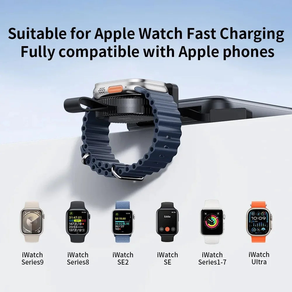 TRANYOO T-WF2 5W Type C Fast Charger for Apple Watch Portable Magnetic Wireless Charger - 4