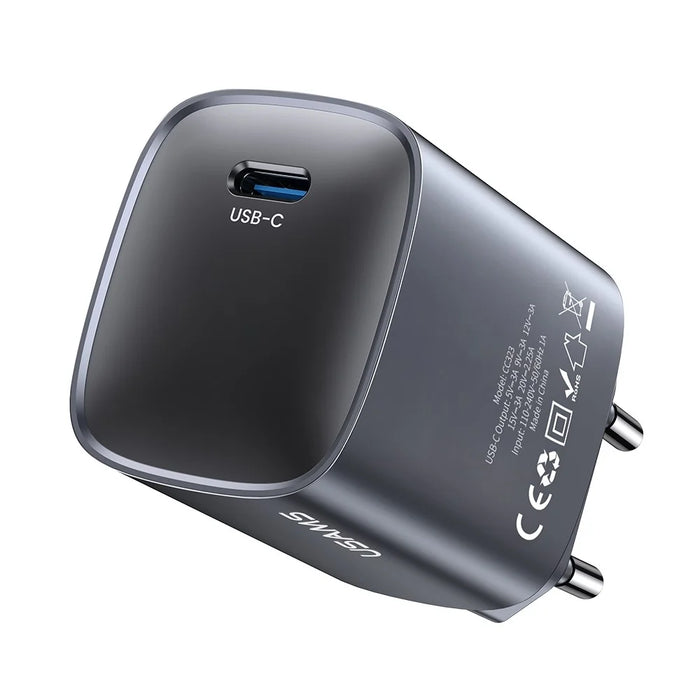 USAMS T66 45W GaN Fast Charger Portable Power Adapter for Phone / Tablet / Laptop, EU Plug - 2