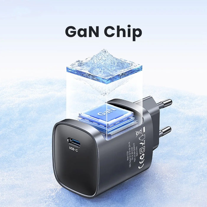 USAMS T66 45W GaN Fast Charger Portable Power Adapter for Phone / Tablet / Laptop, EU Plug - 7