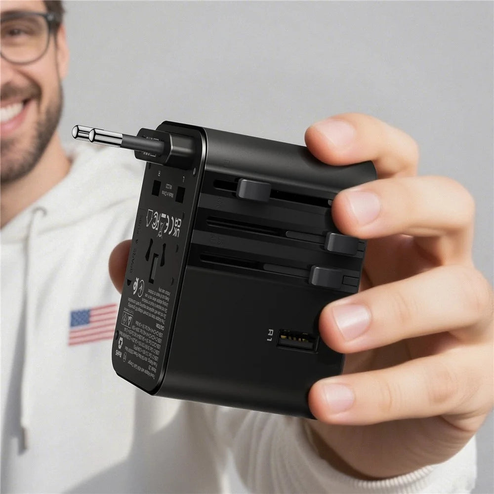 ACEFAST Z8 PD 45W GaN Charger 3 USB-C + 2 USB-A Multifunctional International Travel Adapter - 7