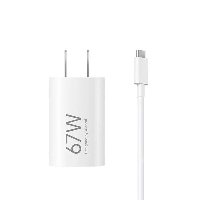 XIAOMI Portable 67W GaN Charger USB C Fast Charging Adapter with Type C Cable for Smartphone Laptop, CN Plug (Chinese Version) - 1